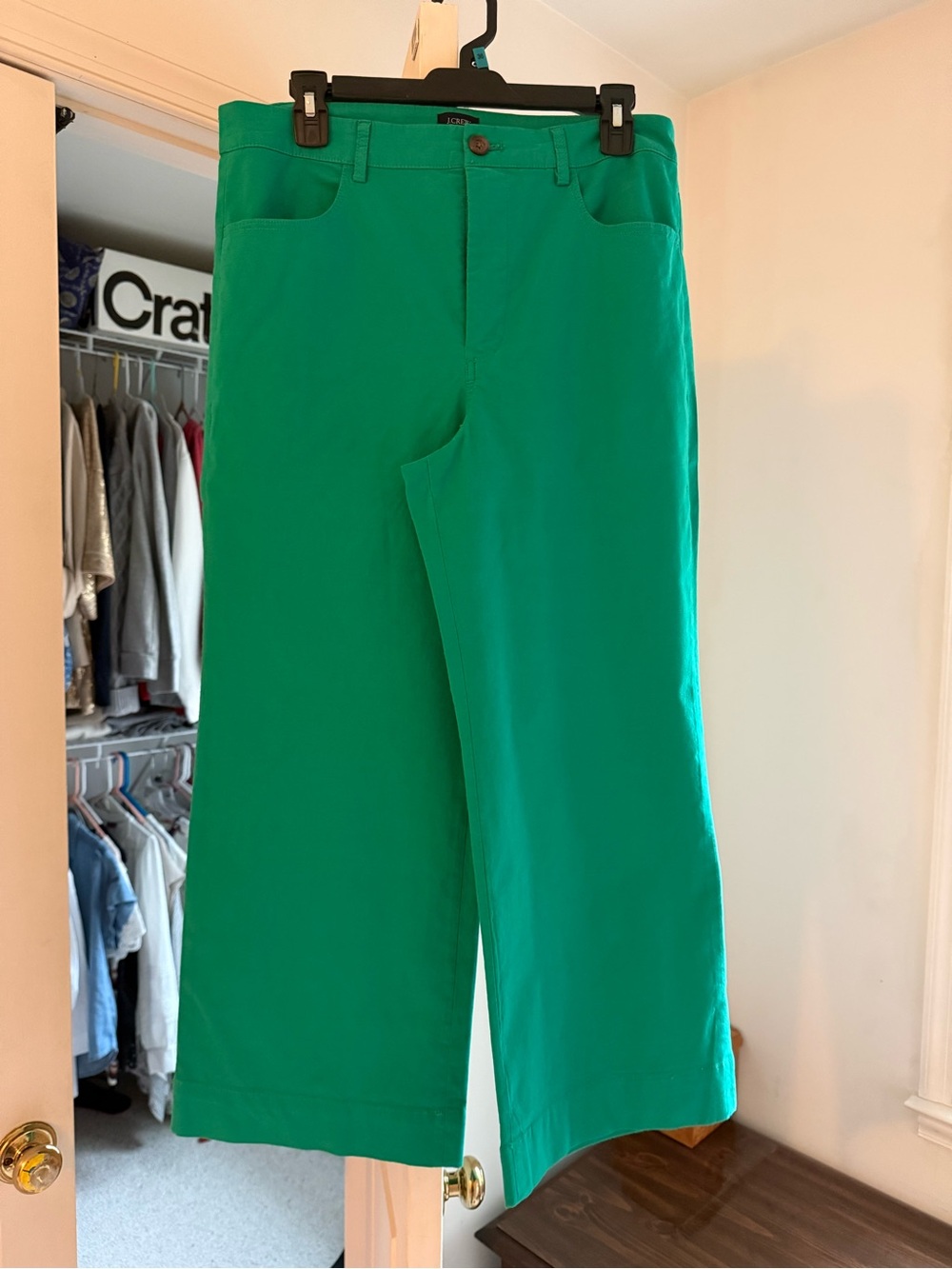 J.Crew Factory Ella Wide Leg Cropped Pant- 30
